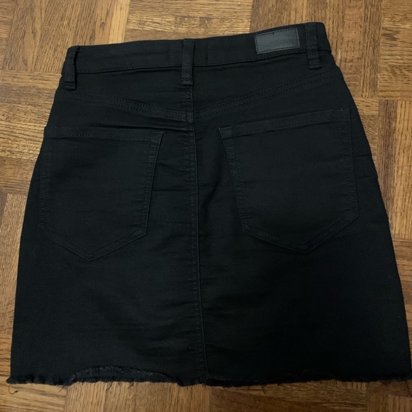 GARAGE Black Denim Mini Skirt XS - Picture 6 of 8